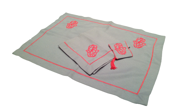 SET DE TABLE & SERVIETTE MAIN DE FATIMA 40X60 & ROND DE SERVIETTE